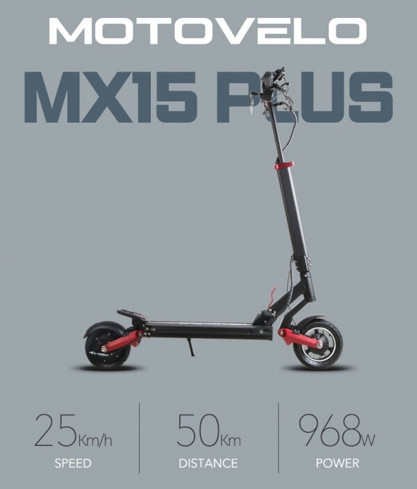 라이딩데이,[모토벨로] 전동킥보드 968W 15Ah- 스마트키 자전거도로가능 MX15plus