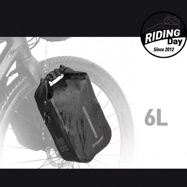 라이딩데이,라이노워크 6L 프론트 패니어- 숄더백겸용 자전거 라이딩 투어용 가방 RK406