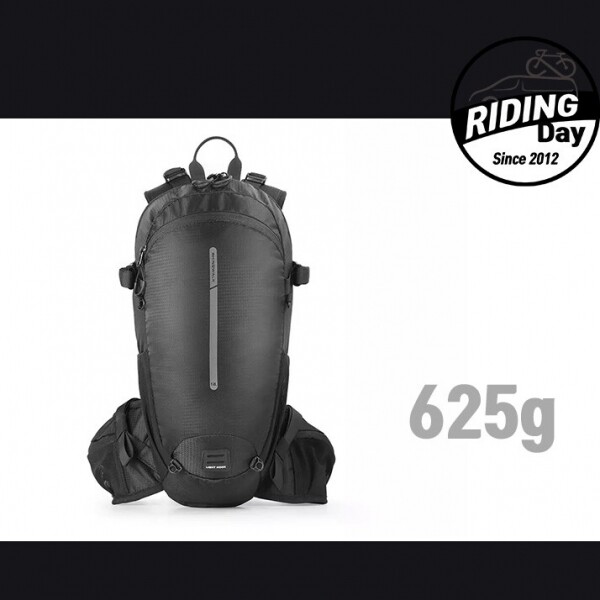 라이딩데이,라이노워크 12L 초경량 625g 자전거백팩-  헬멧커버 방수소재 하중분산시스템 RK8202